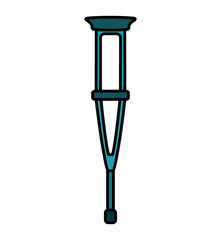 crutch medical isolated icon vector illustration design