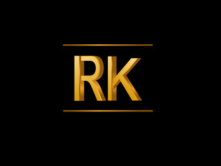 RK Initial Logo for your startup venture