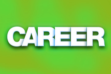 Career Concept Colorful Word Art