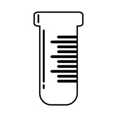 tube test medical isolated icon vector illustration design
