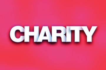 Charity Concept Colorful Word Art