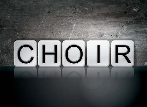 Choir Tiled Letters Concept and Theme