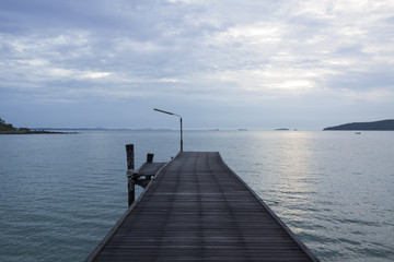 Naklejka premium Most drewniany