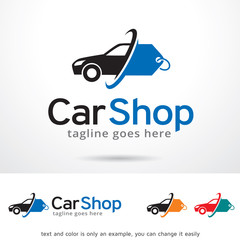 Car Shop Logo Template Design Vector
