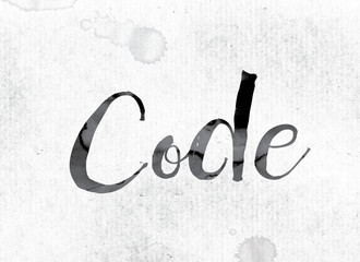 Code Concept Painted in Ink