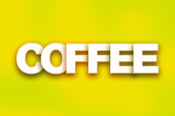 Coffee Concept Colorful Word Art