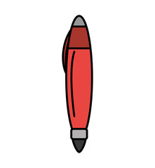 pen school supply isolated icon vector illustration design