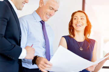 Businesspeople having meeting