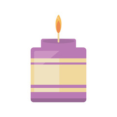 aromatherapy candle spa isolated icon vector illustration design