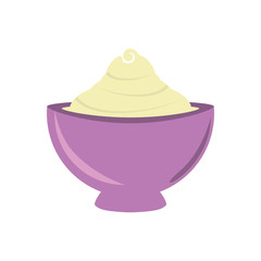 cream cup spa product isolated icon vector illustration design