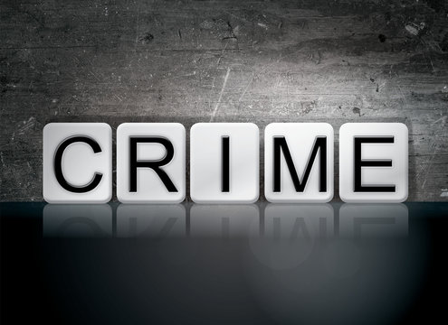 Crime Tiled Letters Concept and Theme