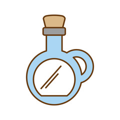 oil bottle spa product isolated icon vector illustration design