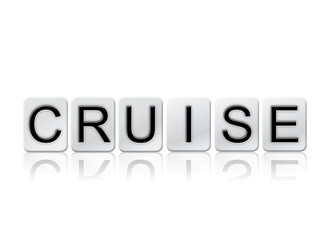 Cruise Isolated Tiled Letters Concept and Theme