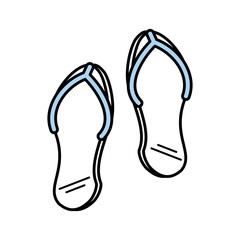 flip flop spa equipment isolated icon vector illustration design