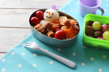 雪だるまのお弁当