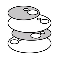 rocks stones spa isolated icon vector illustration design