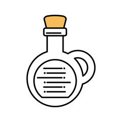 oil bottle spa product isolated icon vector illustration design