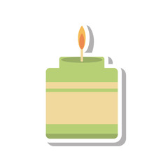 aromatherapy candle spa isolated icon vector illustration design