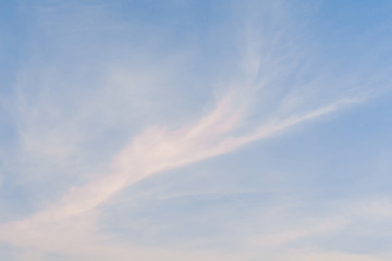 Blue sky with beautiful white clouds in sunny day.