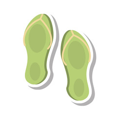 flip flop spa equipment isolated icon vector illustration design