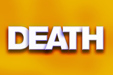 Death Concept Colorful Word Art
