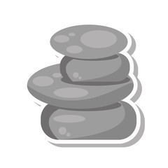 rocks stones spa isolated icon vector illustration design