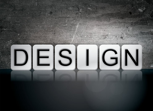 Design Tiled Letters Concept and Theme