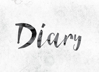 Diary Concept Painted in Ink
