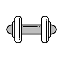 weight lifting equipment isolated icon vector illustration design