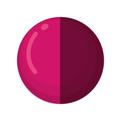 balloon gym equipment isolated icon vector illustration design