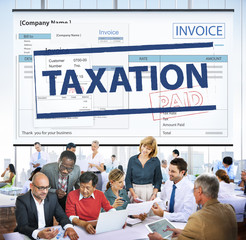 Payment Received Taxation Tax Time Concept