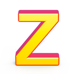 3d golden letter Z