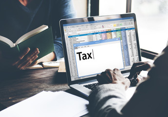 Tax Payment Financial Economy Accounting Concept