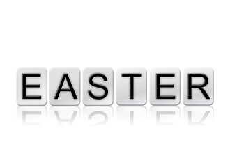 Easter Isolated Tiled Letters Concept and Theme