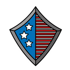 united states of america shield vector illustration design