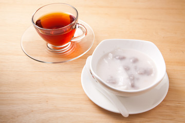 Dumpling in coconut cream