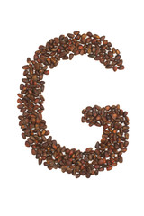 G letter made of cedar  nuts
