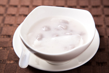 Dumpling in coconut cream