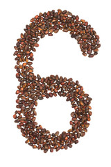 six number made of cedar  nuts