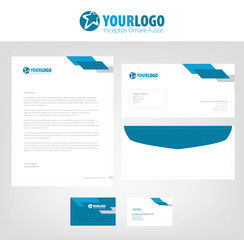 Corporate stationery template design