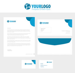 Corporate stationery template design