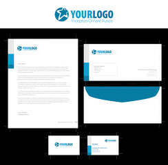 Corporate stationery template design