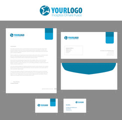 Corporate stationery template design