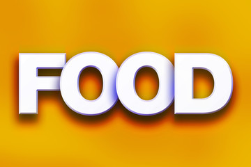 Food Concept Colorful Word Art