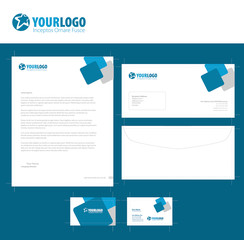 Corporate stationery template design