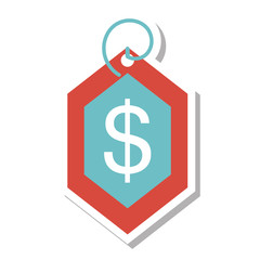 price commerce tag isolated icon vector illustration design