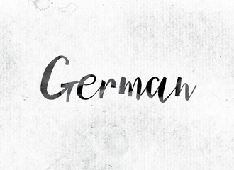 German Concept Painted in Ink