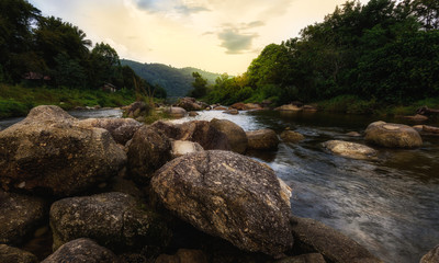 Landscape Nature in Khiriwong Village, The Best Ozone Area Nakhon Sri Thammarat,  in Thailand .