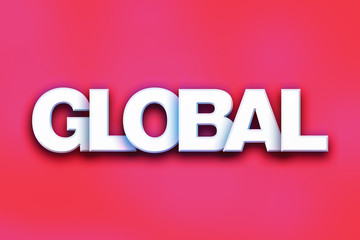 Global Concept Colorful Word Art