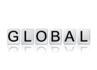Global Isolated Tiled Letters Concept and Theme